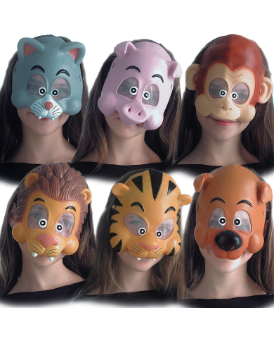 MASCHERA ANIMALETTI BIMBO 1/2 VISO IN MASCHERA ANIMALETTI BIMBO 1/2 VISO IN